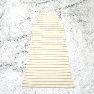 Freshman 1996 Pastel Striped Ribbed Knit mini tank dress, size small